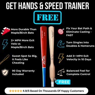 Custom Game Bat + FREE Baseball Hands & Speed Trainer